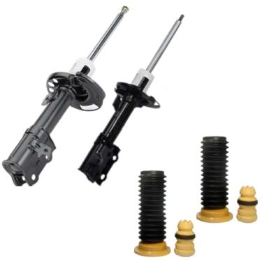 Imagem de PAR DE AMORTECEDOR DIANTEIRO + KITS BATENTE E COIFA NOVO KA 1.0 1.5 NEW FIESTA HATCH SEDAN