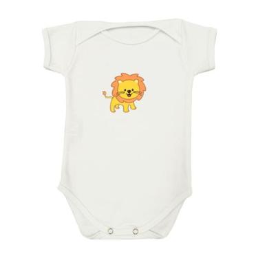 Imagem de Body Manga Curta Leão Bebê - Mellane Baby, PP, Branco