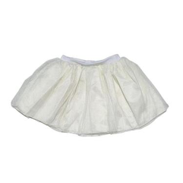 Imagem de Saia Tule Tutu Glitter Juvenil - Jade Fashion, Branco
