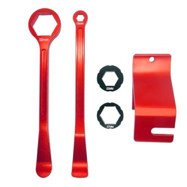 Imagem de 10 mm/0,39" 13 mm/0,51" 22 mm/0,87" 27 mm/1,06" 32 mm/1,26 pol. Colher ferramenta de alavanca de ferro de pneu para motocicleta kit de troca de pneu conjunto de chaves Bead Buddy Kit Ferramenta de