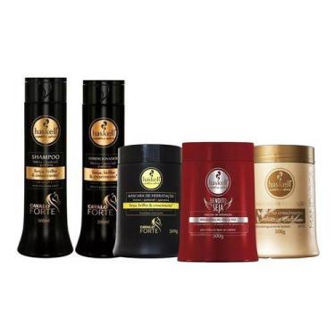 Imagem de Haskell Cronograma Capilar 500g + Shp/cond Cavalo Forte 500g