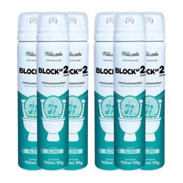 Imagem de Odorizador Sanitario Antiodor Kelldrin Block Nº2 Blend 100ml 6un