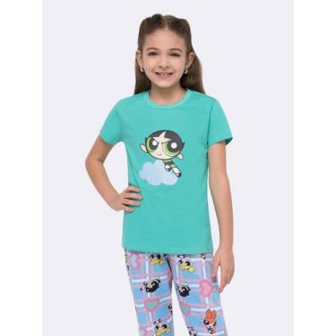 Imagem de Pijama Manga Curta Infantil com Calça As Meninas Superpoderosas - Vegg