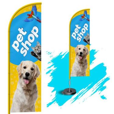 Imagem de Wind Banner Dupla Face 3mt Completo Pet Shop - Fadrix