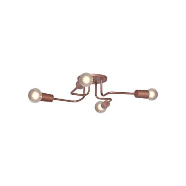 Imagem de Luminária Plafon Vogue 4 Lamp E27 Rosê