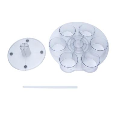 Imagem de Porta de Copo Rotativa, Organizador de Garrafa de água Portátil Prática de 360 ​​graus de Plástico Anti -Copo de Copo de Slip para Garrafas de água Com Alça