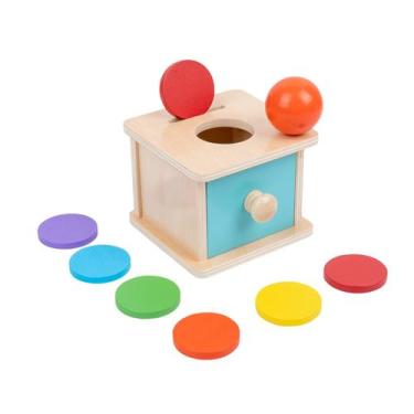 Imagem de Caixa de moedas Montessori Toy Adena com bola para bebês de 6 a 12 mes