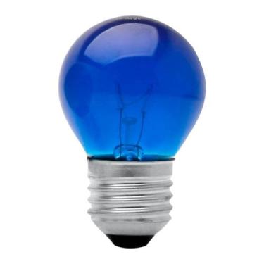 Imagem de Lâmpada bolinha colorida azul 15w 220v brasfort 220v
