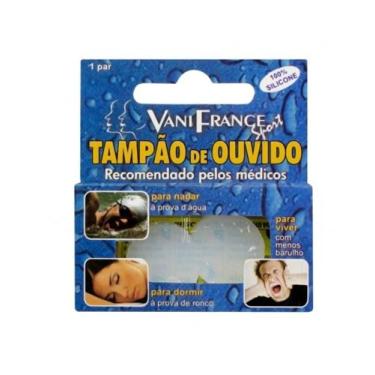 Imagem de Tampão De Ouvido 100% Silicone Para Nadar Dormir 2 Pares - Vani Franci