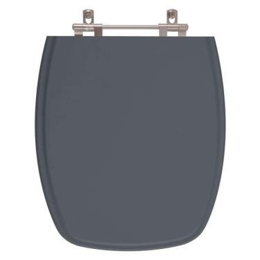 Imagem de Tampa De Privada Em Mdf Valentina Cinza Escuro Para Vaso Santamarina