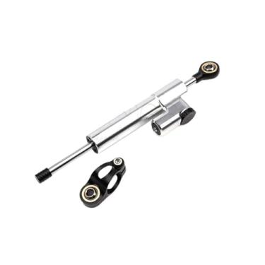 Imagem de Suporte universal para amortecedor de direção estabilizador para motocicleta 256 mm, compatível com YAMAHA MT09 MT FZ 09 FZ09 2013-2020 pcx160 Suzuki(Silver)