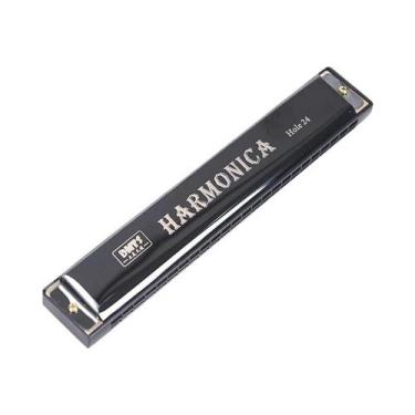 Imagem de Gaita de Boca Hohner 24 Furos - Tremolo de Dupla Fileira para Blues, P