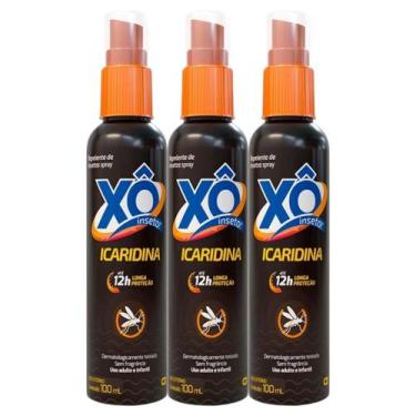 Imagem de Kit Repelente Xô Inseto Icaridina Spray Com 3 Unidades De 100mL Cada -