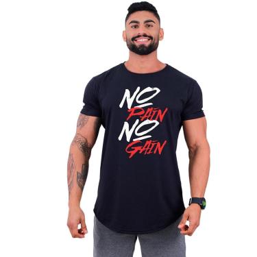 Imagem de Camiseta Longline MXD  No Pain No Gain Masculina-Masculino