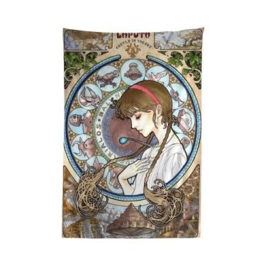 Imagem de Estúdio Ghibli Ukiyo-e Anime Tapeçaria Para Sala de estar Decoração de