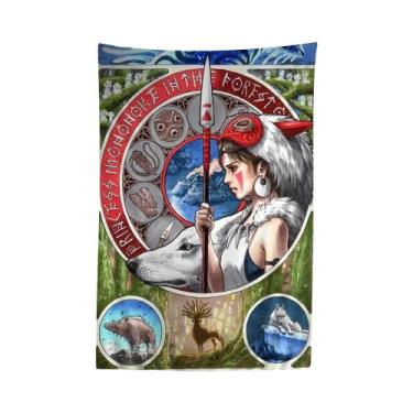 Imagem de Estúdio Ghibli Ukiyo-e Anime Tapeçaria Para Sala de estar Decoração de