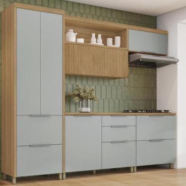 Imagem de Cozinha Completa 5 Peças 6 Portas 6 Gavetas 1 Nicho 100% MDF - Faura, 