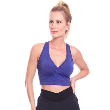 Imagem de Top Feminino Academia Treino Alta Sustentação Fitness - Brás e Cia, M,