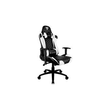Imagem de Cadeira Gamer ThunderX3 TGC12 Profissional, Até 120kg, Com Almofadas, Reclinável, Descanso de Braço 2D, Branco e Preto - 78202