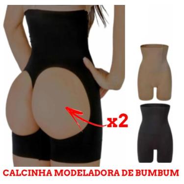 Imagem de Calcinha Levanta Bumbum Modeladora Furada Sem Enchimento - Wild, Preto