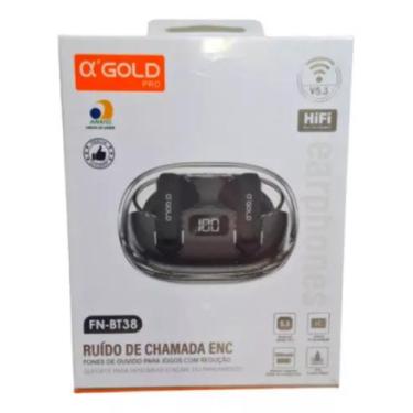 Imagem de Fone De Ouvido Sem Fio Bluetooth - FNBt38 - gold