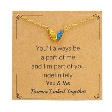 Imagem de SOPIFY Colar feminino com pedra do mês de nascimento de borboleta, dourado, delicado para mãe, filha, irmã, avó, neta, amigas, melhores presentes de pedra do mês de nascimento, Adjustable, Cobre, Sem