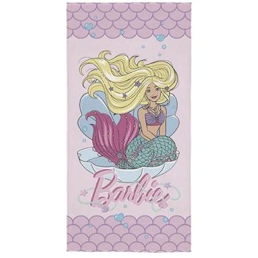 Imagem de Lepper, Toalha de Banho Personagens Aveludada 70x140cm Lepper Cor:Barbie