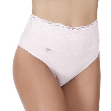 Imagem de Calçola de Algodão Egípcio com Barra Renda Forrada e Cavada nas Costas