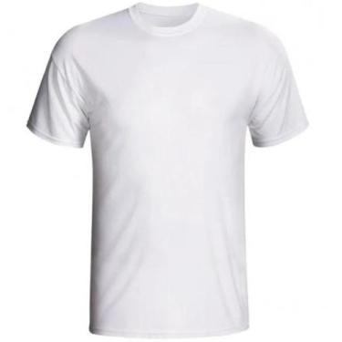 Imagem de Kit camiseta básica C/5 peças branca - Shop do epi, Branco, P