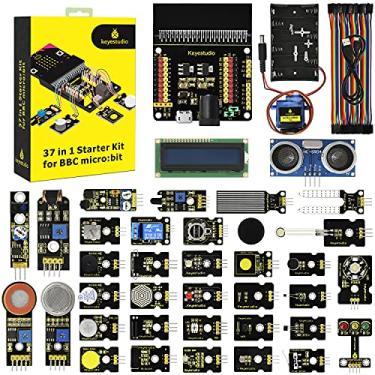 Imagem de KEYESTUDIO Kit Inicial De 37 Sensores Em 1 Caixa Para Bbc Micro Bit Com Tutorial (Sem Placa Microbit), Compatível Com V1.5, V2 Microbit Sensor Kit Acessórios Presente De Programação Para Crianças E Ad