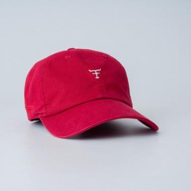 Imagem de Bone Texas Farm - Dad Hat - Dh001 - Vermelho Bordo Único, Único