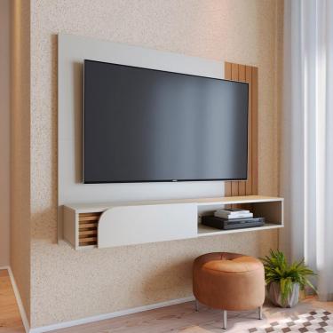 Imagem de Painel para TV até 60 Polegadas Jurerê 1 Porta Off White e Freijó