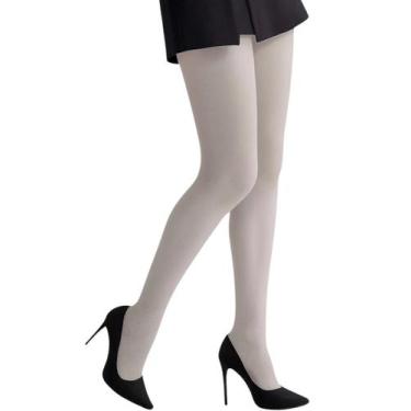 Imagem de Meia Calça Feminina Selene Fio 40 Opaca Elastano 9650, Branco, EG