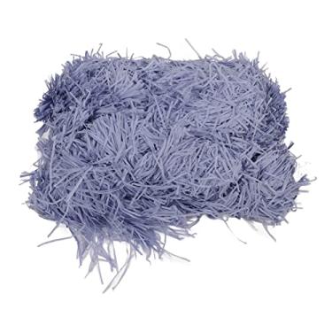 Imagem de Mbeysaq Enchimento de papel ráfia 500 g amarelo para embalagem de caixa de presente e enchimentos decorativos (roxo)