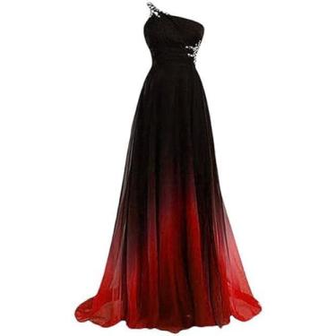 Imagem de Vestidos Formais Elegantes Do Cocktail Das Mulheres, Mulheres Mais O Vestido Longo Do Baile De Finalistas Do Ombro Do Ombro Sem Encosto Do Ombro Das Mulheres, Ajuste Magro Sem Mangas, Red, 14