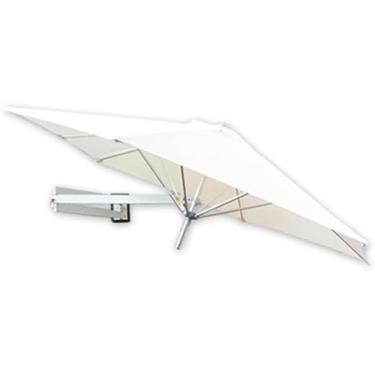 Imagem de Sajiag Guarda-sol De Parede Para Pátio Guarda-sol Inclinável Ao Ar Livre Com Poste Ajustável Varanda De Jardim Ao Ar Livre, Creamy-White-2.5m(8.2ft)