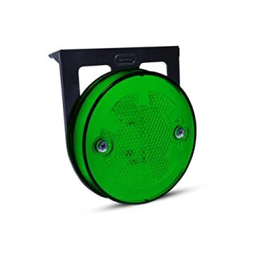 Imagem de Luz Lateral Apolo Ambar 6 Led 85mm Bivolt Caminhão Carreta Verde