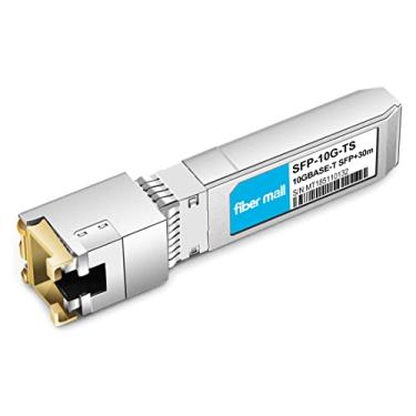 Imagem de Módulo transceptor 10G SFP+ para RJ45 Ubiquiti Unifi UF-RJ45-10G Netgear AXM765 Mikrotik S+RJ10 Finisar Supermicro ZTE TP-Link SFP-10G-T-TPL 10GBASE-T SFP+ Copper RJ-45 30m
