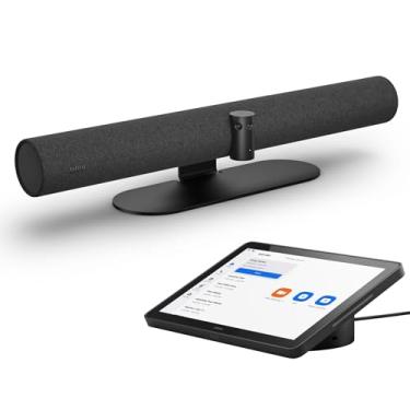 Imagem de Jabra Sistema de barra de vídeo PanaCast 50 - Solução multifuncional para sala de reuniões, barra de áudio, webcam de sala completa de 180°, recursos inteligentes habilitados para IA e tela sensível