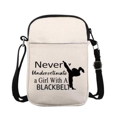 Imagem de ZJXHPO Karate Lover Survival Kit Never Underestimate a With A Black Belt Bolsa de Maquiagem com Zíper Karate Trainer Bolsa de Higiene Pessoal, Cinto preto Cb, Não