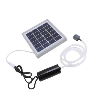 Imagem de ZJchao Oxigenador De Lagoa Solar 10W Portátil Interface USB Baixo Ruído Oxigenador De Peixes Solar para O Exterior (Cinza)
