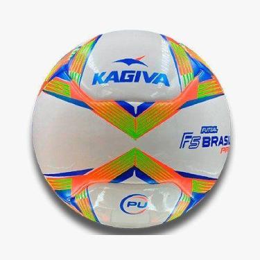 Imagem de Bola Futsal Kagiva F5 Brasil Pro, Verde, Laranja, Azul, UN