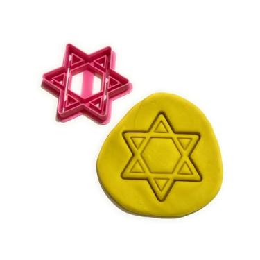 Imagem de Cortador de biscoito T3D Estrela de Davi, adequado para bolos, molde de biscoito e fondant para guloseimas caseiras