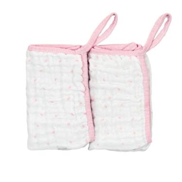 Imagem de Kit 2 Pano de Boca Soft Bebê 23 cm x 33 cm Bublim Sonhos