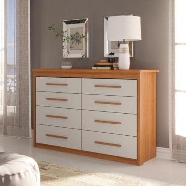 Imagem de Cômoda para Quarto 8 Gavetas Elegance - Batrol Móveis