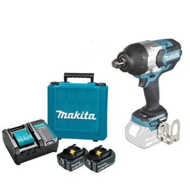 Imagem de Chave Impcto Makita 18v 1050 N.m Dtw1001z + 2bat 5A + carreg, Bivolt