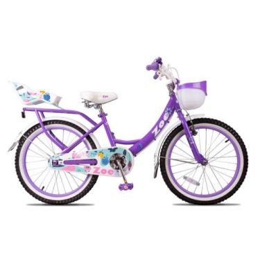 Imagem de Bicicleta pro x infantil zoe vintage aro 20 cesta cadeirinha