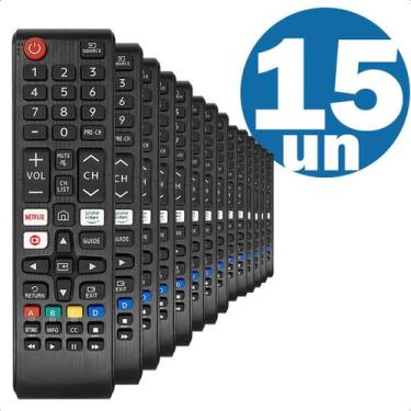Imagem de Controle Remoto Compatível Com Tv Samsung UN43T5300 Teclas NetFlix Pri