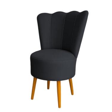 Imagem de Cadeira Pétala Veludo Premium (PRETO)