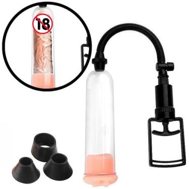 Imagem de Bomba Peniana com Manopla 3 Anéis Silicone mais Anel em Forma de Vagin